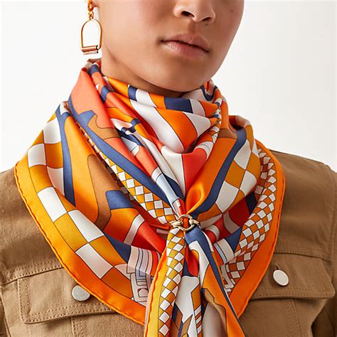 hermes scarf ring tutorial|wear Hermes scarf as top.